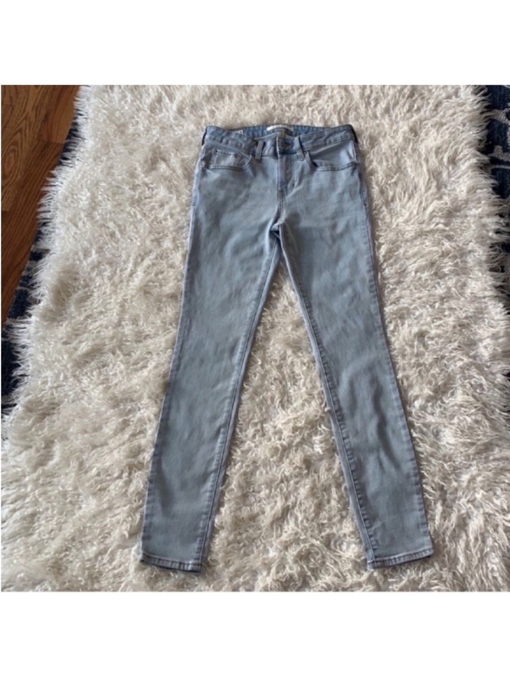 Pacsun High Rise Stacked skinny jeans/denim Sz 28 light wash Blue